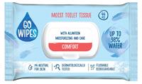 Toilet wipes, wet, resealable lid, 44 pcs, GO WIPES 